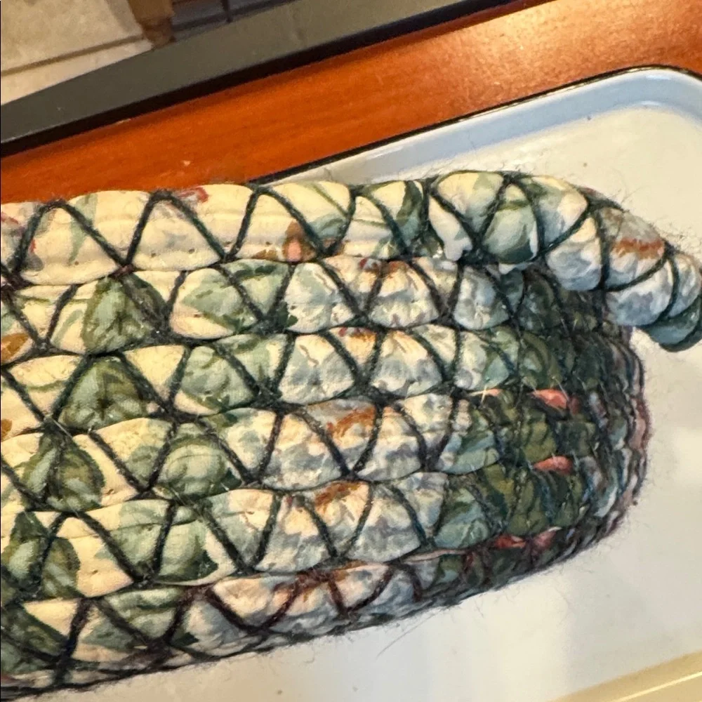 Basket Handcrafted Multicolor Woven Basket